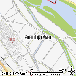 兵庫県朝来市和田山町高田周辺の地図