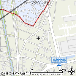 愛知県丹羽郡扶桑町高雄北郷周辺の地図