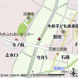 愛知県犬山市今井5丁目周辺の地図