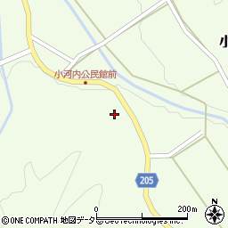 鳥取県東伯郡三朝町小河内705周辺の地図
