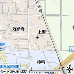 愛知県犬山市橋爪上海周辺の地図