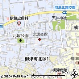 岐阜市役所　北塚会館周辺の地図
