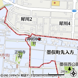 岐阜県大垣市墨俣町先入方1516周辺の地図