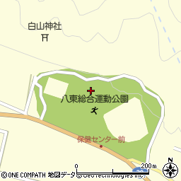 八東総合運動公園周辺の地図