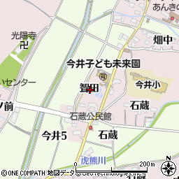 愛知県犬山市今井聟田周辺の地図