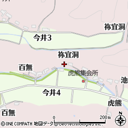 愛知県犬山市今井虎熊周辺の地図