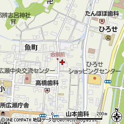 島根県安来市広瀬町広瀬本町823周辺の地図