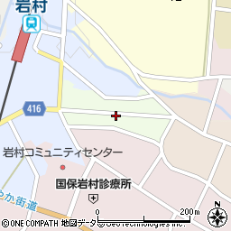 岐阜県恵那市新町周辺の地図