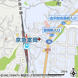 富岡耳鼻科眼科周辺の地図