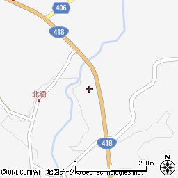 岐阜県恵那市山岡町久保原646周辺の地図