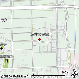 坂井公民館周辺の地図