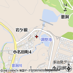 岐阜県多治見市小名田町岩ケ根10周辺の地図