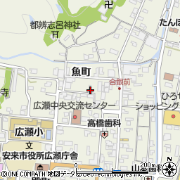 島根県安来市広瀬町広瀬魚町1234-2周辺の地図
