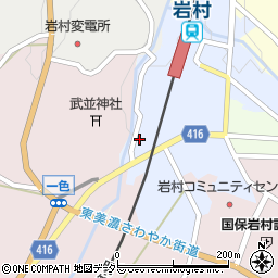 岐阜県恵那市領家2334-21周辺の地図