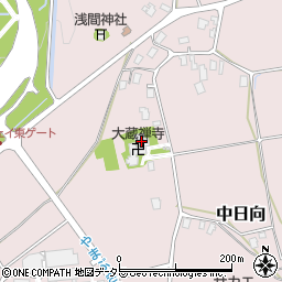 大蔵寺周辺の地図
