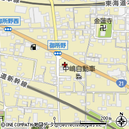 ファミリーマート垂井宮代店周辺の地図