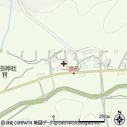 京都府綾部市篠田町下岡周辺の地図