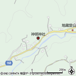 神明神社周辺の地図