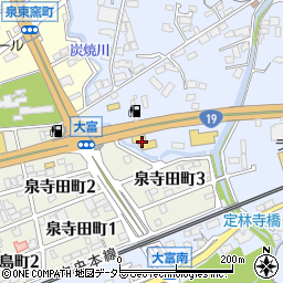 岐阜日産自動車土岐店周辺の地図