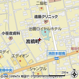 島根県出雲市渡橋町830-2周辺の地図