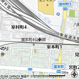 岐阜県大垣市室村町4丁目105周辺の地図