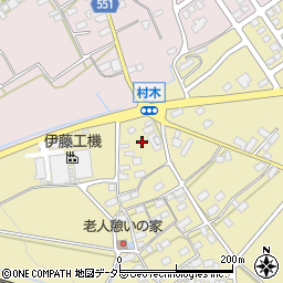 滋賀県米原市村木1201周辺の地図