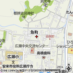 島根県安来市広瀬町広瀬魚町1238-1周辺の地図