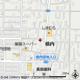 神奈川県平塚市横内3776周辺の地図