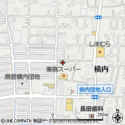 神奈川県平塚市横内3823周辺の地図