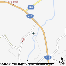 岐阜県恵那市山岡町久保原636周辺の地図