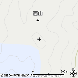 西山周辺の地図