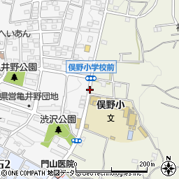 亀井野団地入口周辺の地図