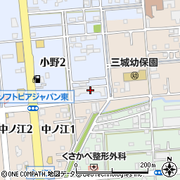 大垣市役所　三城保育園周辺の地図
