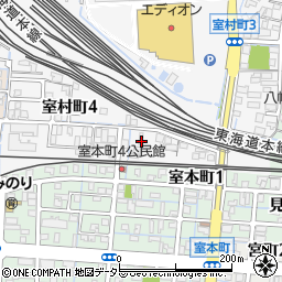 岐阜県大垣市室村町4丁目107周辺の地図