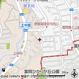 神奈川県横浜市磯子区上中里町821周辺の地図