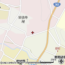 岐阜県恵那市日の出町周辺の地図