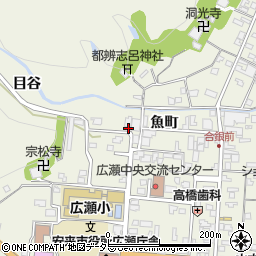島根県安来市広瀬町広瀬魚町1250周辺の地図