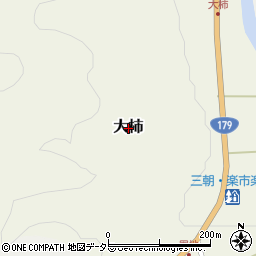 鳥取県三朝町（東伯郡）大柿周辺の地図