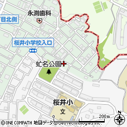 神奈川県横浜市栄区若竹町8周辺の地図