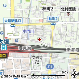 リパーク大垣駅北駐車場周辺の地図