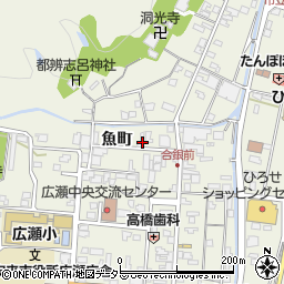 島根県安来市広瀬町広瀬魚町1231-1周辺の地図