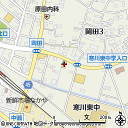 ローソン寒川岡田店周辺の地図