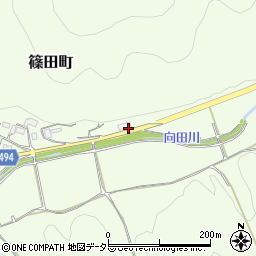 篠田町公会堂周辺の地図
