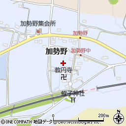 滋賀県米原市加勢野周辺の地図