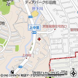 神奈川県横浜市磯子区上中里町836周辺の地図