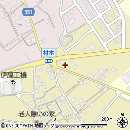 滋賀県米原市村木1217周辺の地図