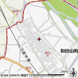 兵庫県朝来市和田山町高田257周辺の地図