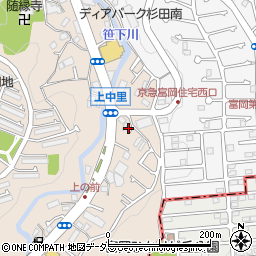 神奈川県横浜市磯子区上中里町829周辺の地図