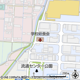岐阜県学校給食総合センター周辺の地図