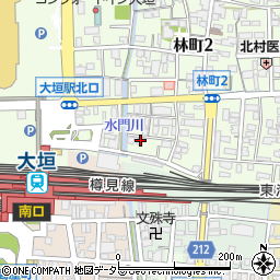 岐阜県大垣市林町4丁目74周辺の地図